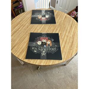 2 - 2 packs (4) Disney Hocus Pocus 15" x 15" Foam Placemats